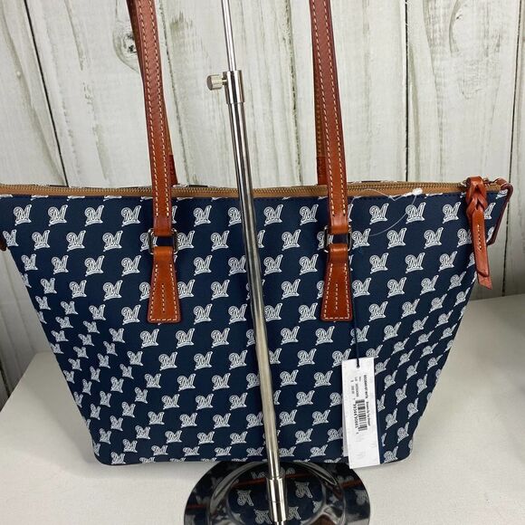 Dooney and Bourke Brewers Zip Tote NWT - Picture 3 of 7